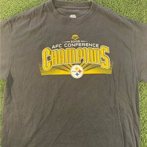 Steelers AFC 2008 Conference Champions Black T-Shirt
